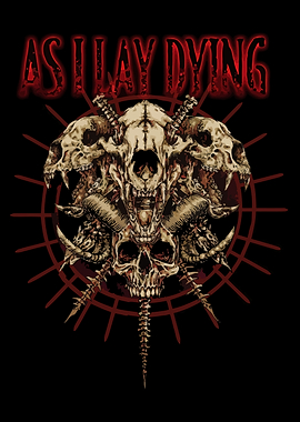 As I Lay Dying Skulls and Bones Art