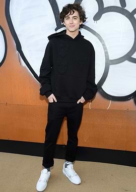 Timothée Chalamet in Black Hoodie