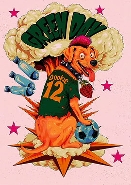 Green Day Dookie Punk Dog
