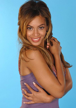 Beyoncé Posing with Pink Earrings