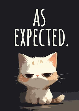 Grumpy Cat 'As Expected' Art