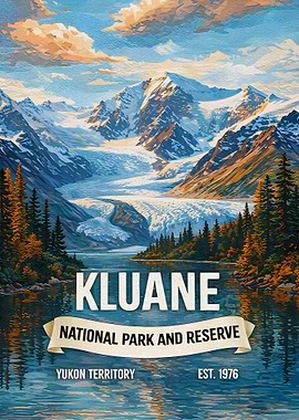 Kluane National Park Vintage Poster