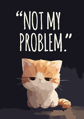 Grumpy Cat 'Not My Problem' Art