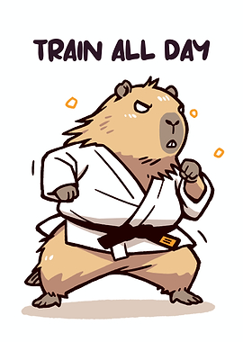 Capybara in Karate Gi