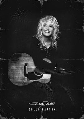 Dolly Parton with Guitar