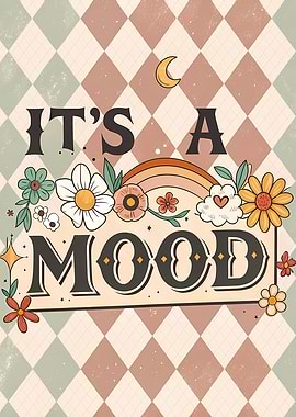 It's A Mood Retro Floral Rainbow