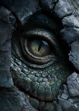 Close-up of a Dragon's Eye