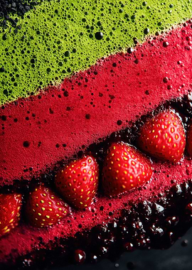 Strawberry and Matcha Smoothie