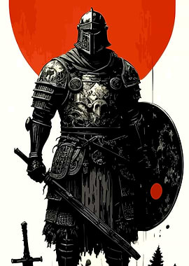 Knight with Sword and Shield