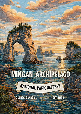 Mingan Archipelago National Park Reserve Poster