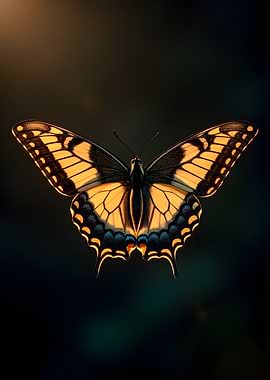 Yellow and Black Butterfly