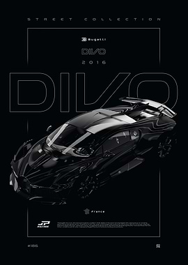 Bugatti Divo 2016 Poster