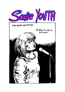 Sonic Youth singer with microphone
