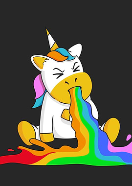 Unicorn Vomiting Rainbow