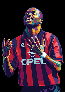 George Weah Pop Art Portrait