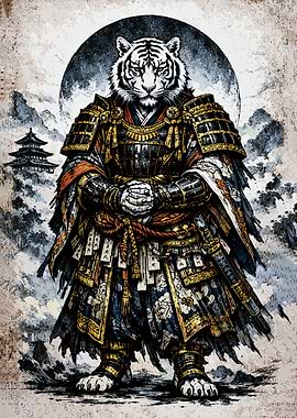 Samurai Tiger Warrior