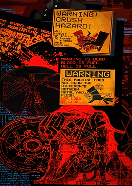 Disturbing Warning Signs and Robotic Figure