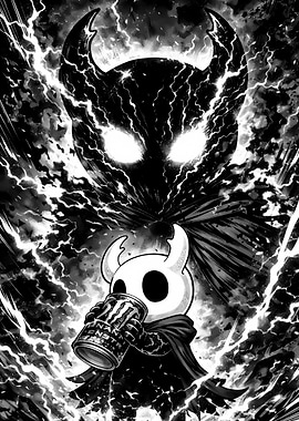 Hollow Knight drinks Monster Energy