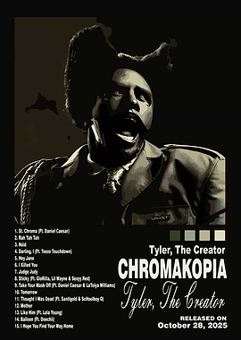 Tyler, The Creator Chromakopia Poster