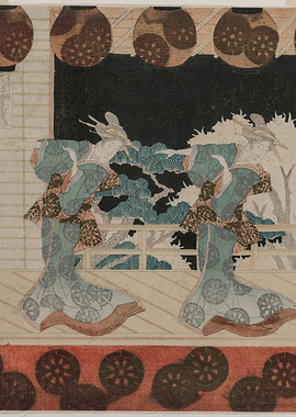 Two Geishas in a Garden