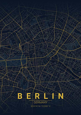 Berlin City Map Poster