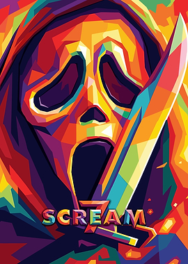 Scream 7 Pop Art Poster