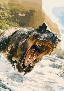Tyrannosaurus Rex in Water