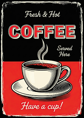 Retro Coffee Advertisement