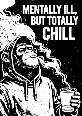 Mentally Ill But Totally Chill Monkey