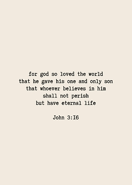 John 3:16 Bible Verse