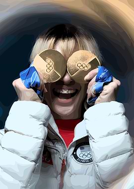 Athlete with Olympic Gold Medals