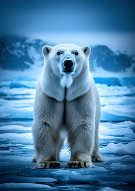 Polar Bear on Ice