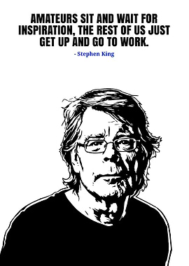 Stephen King Quote and Portrait