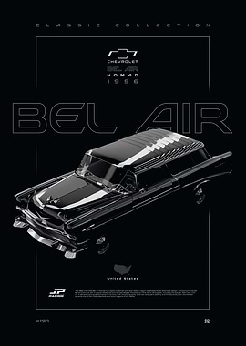 1956 Chevrolet Bel Air Nomad Poster