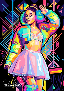 Ariana Grande Pop Art Vintage