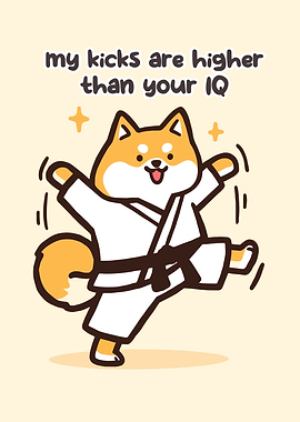 Shiba Inu Karate Kick