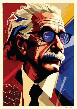 Albert Einstein Pop Art Portrait