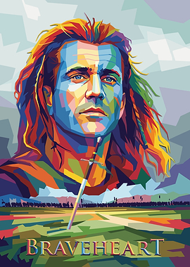 Braveheart Pop Art Portrait