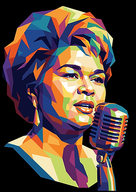 Ella Fitzgerald Pop Art Portrait