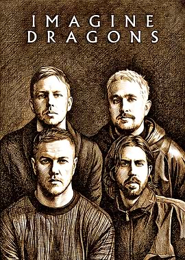 Imagine Dragons Band Portrait