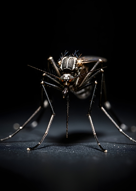 Macro shot of a mosquito