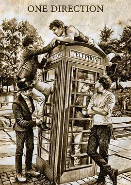 One Direction Vintage Poster
