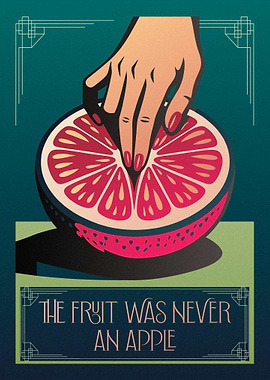 Art Deco Hand and Grapefruit