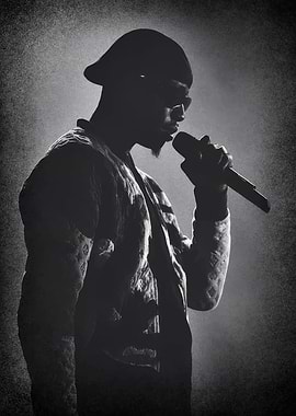 Rapper Performing on Stage