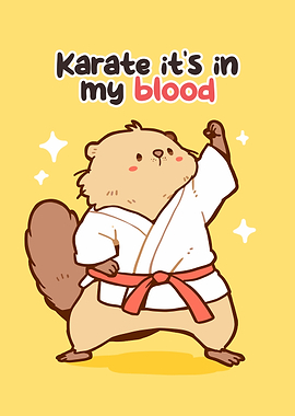 Cute Otter Karate Master