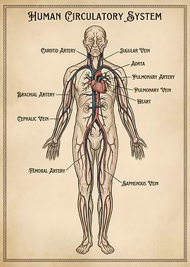 Human Circulatory System Diagram