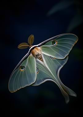 Luna Moth Close-up
