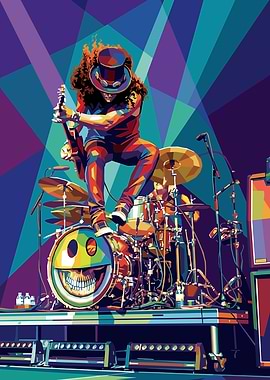 Slash Performing on Stage