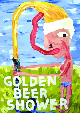 Golden Beer Shower