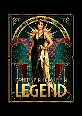 Art Deco Lady Legend